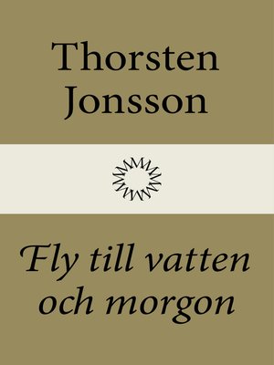 cover image of Fly till vatten och morgon